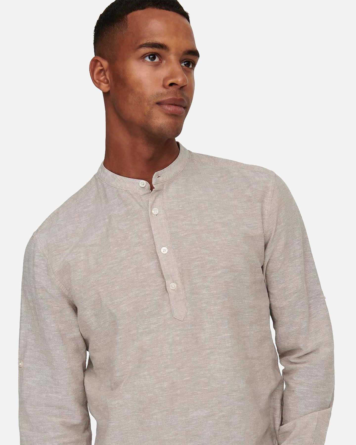 Camicia ONLY & SONS CAIDEN M - Beige - 5 | Cisalfa Sport